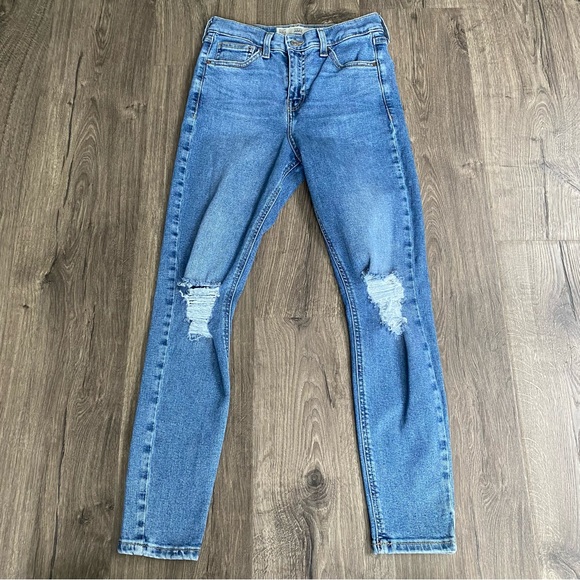 Topshop Denim - Topshop Moto Jamie Distressed Knee Jeans